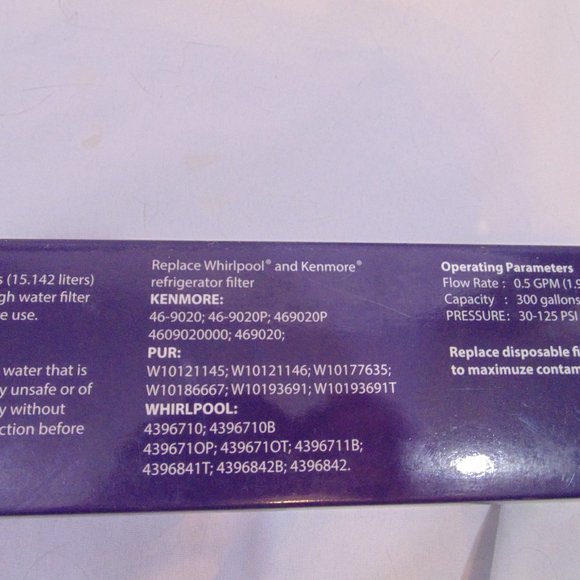 Sante Refrigerator Water Filter New in Box Compatible Kenmore-see description - Picture 2 of 5